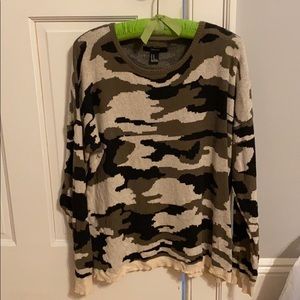 Forever 21 camo sweater